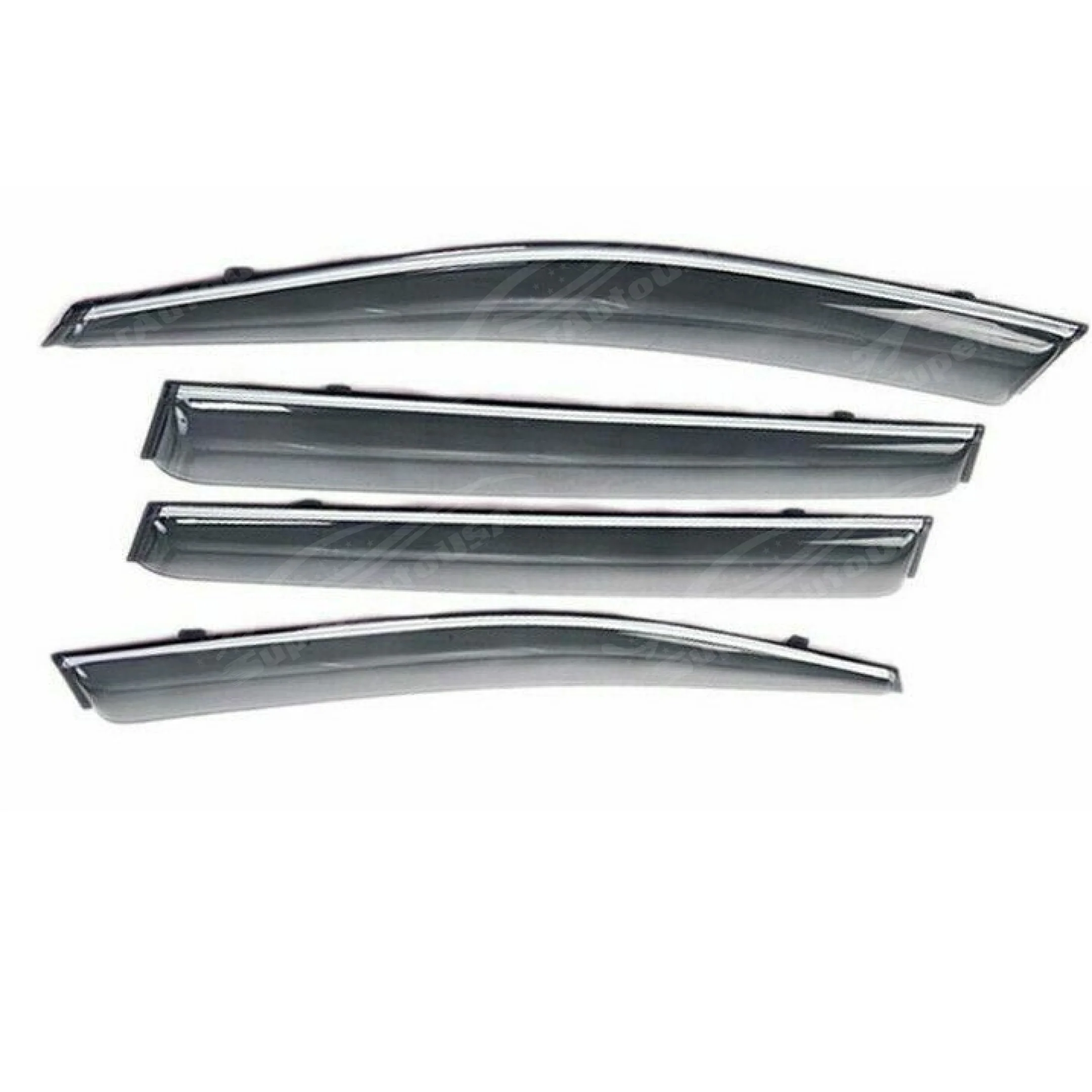 Fit 2015-2020 Chevrolet Tahoe Chrome Trim Window Vented Visors Shade Rain Guards Sun Wind Deflectors - Image 4