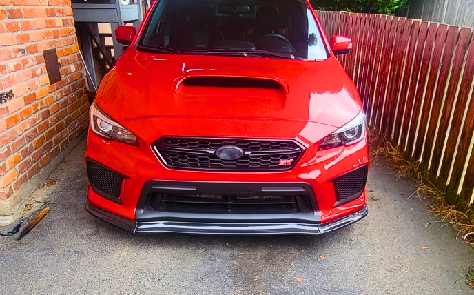 2015-2021 Subaru WRX STI VA - Carbon Fiber Front Lip - Image 3