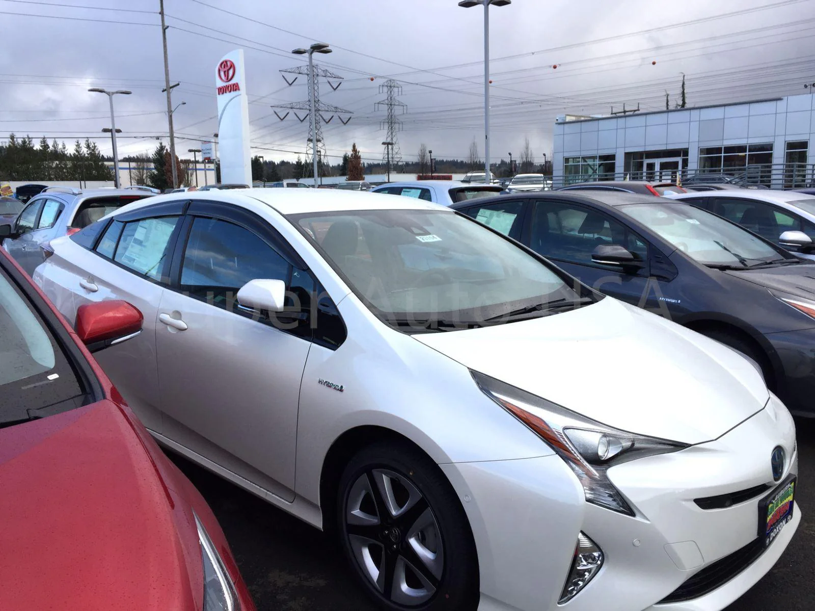 Fit 2016-2021 Toyota Prius Prime Out-Channel Vent Window Visors Rain Sun Wind Guards Shade Deflectors - Image 5