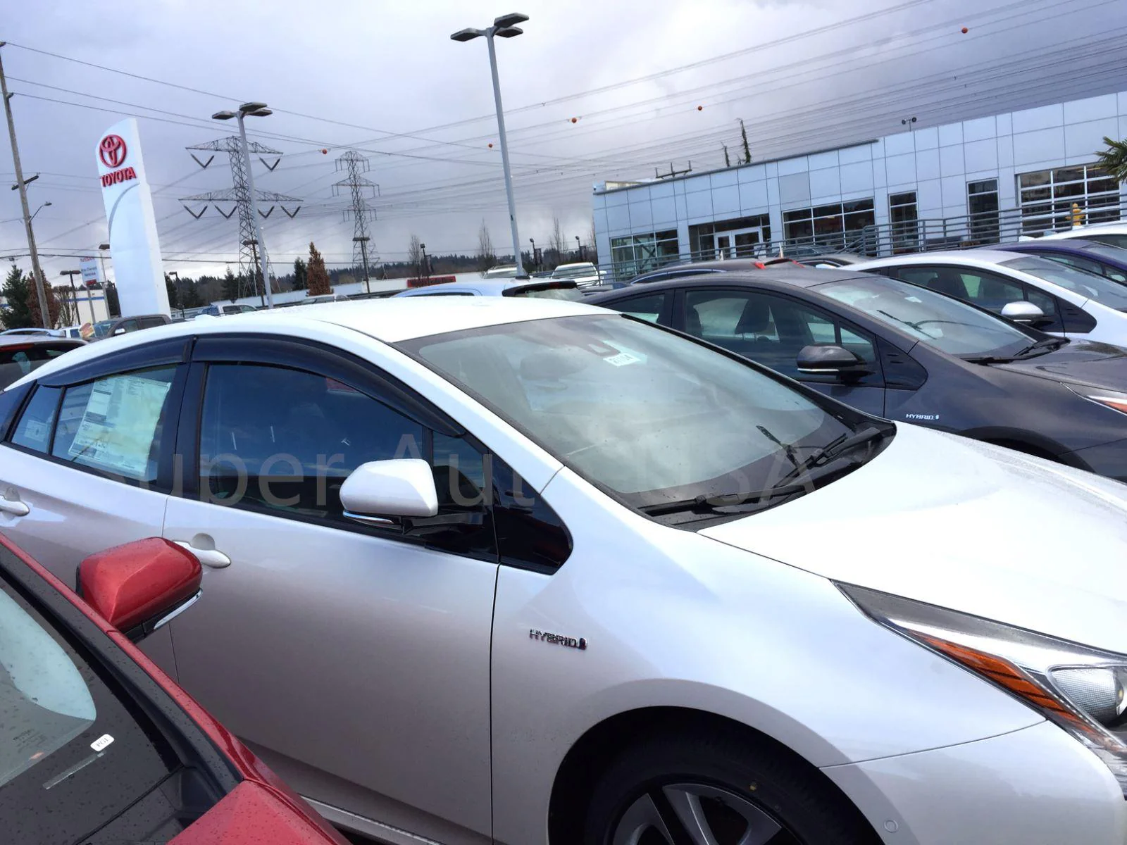 Fit 2016-2021 Toyota Prius Prime Out-Channel Vent Window Visors Rain Sun Wind Guards Shade Deflectors - Image 6