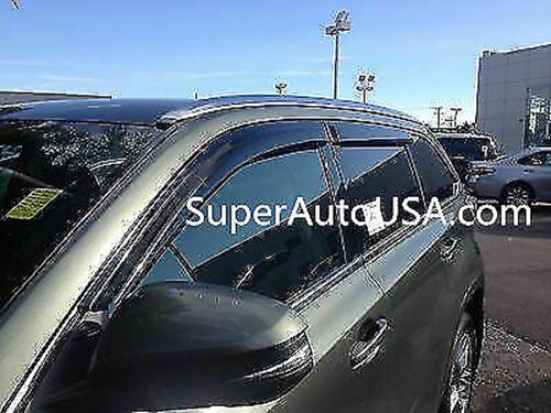 Fit 2018-2021 Toyota CH-R CHR Out-Channel Vent Window Visors Rain Sun Wind Guards Shade Deflectors - Image 2