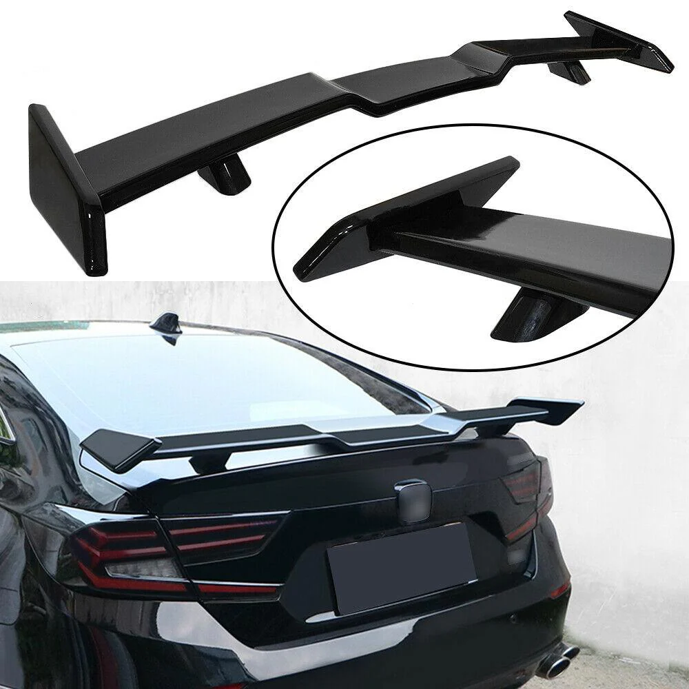 Fit 2018-2023 Honda Accord 10th Gen Rear Trunk Lip Spoiler Wing (Gloss Black) - Image 2