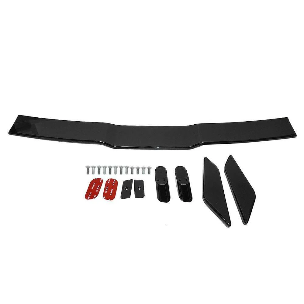 Fit 2018-2023 Honda Accord 10th Gen Rear Trunk Lip Spoiler Wing (Gloss Black) - Image 6