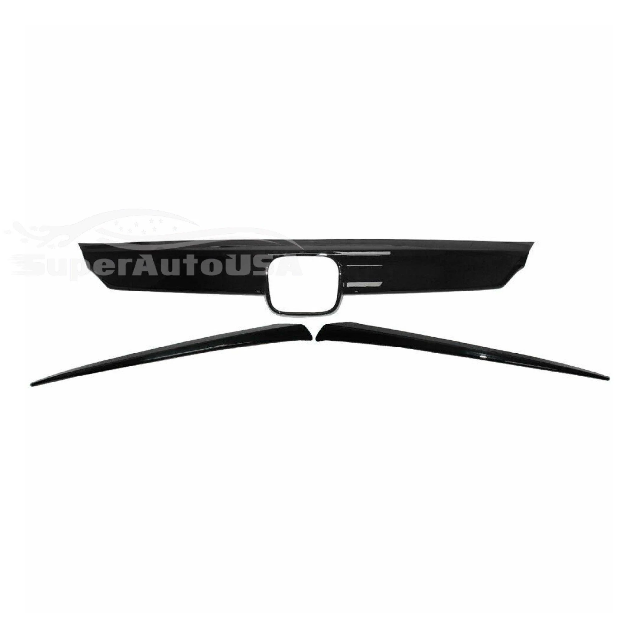 Fit 2018-2023 Honda Accord ABS Glossy Black Lip Front Grille Cover Molding Trim - Image 4