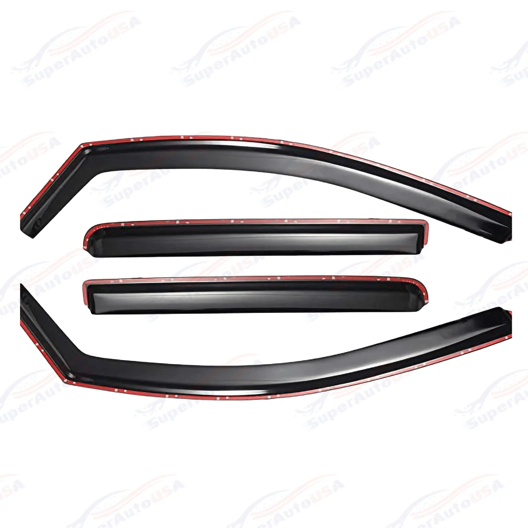 Fits 2018-2023 Rio Hatchback In-Channel Vent Window Visors Rain Sun Wind Guards Shade Deflectors - Image 3
