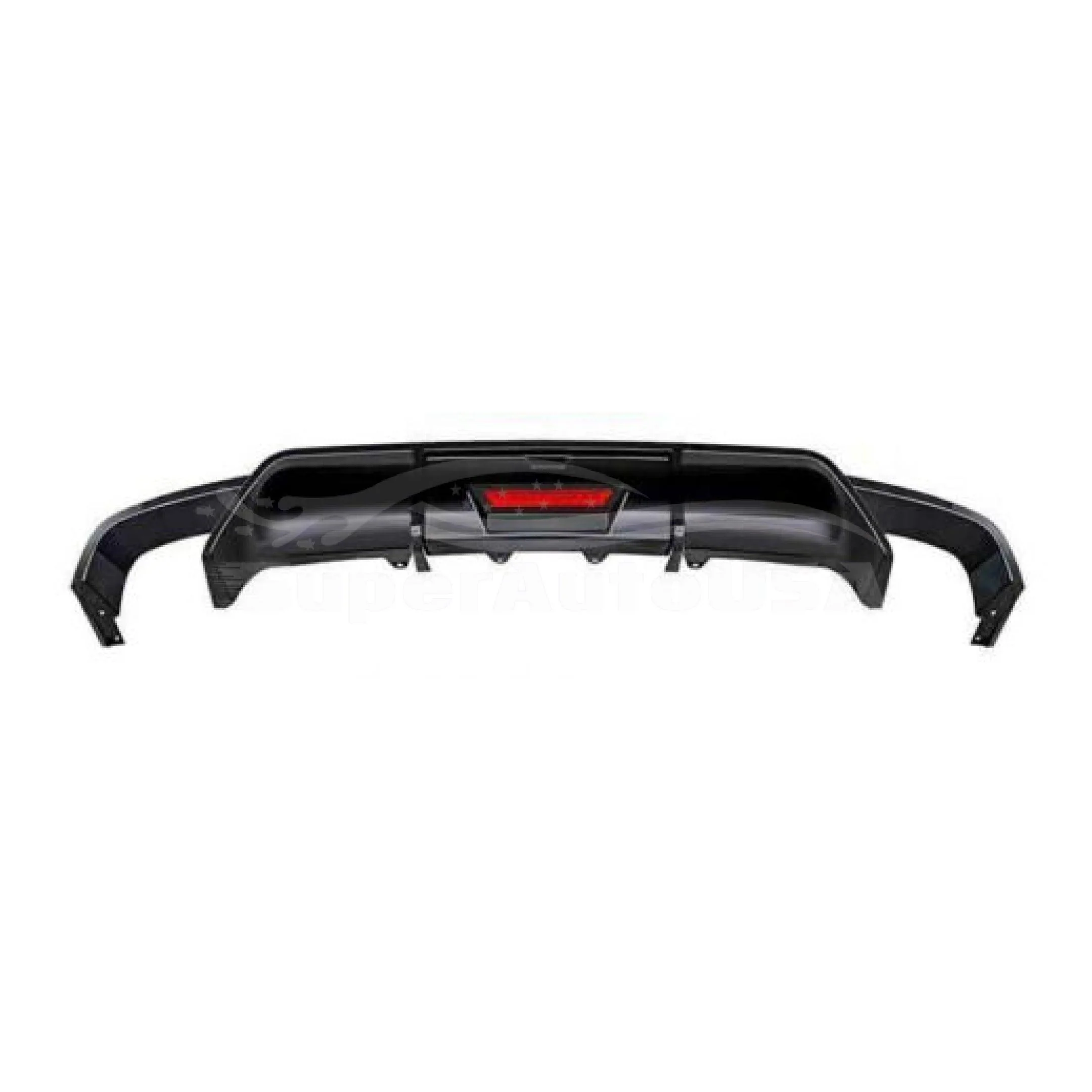 Fit 2018-2024 Toyota Camry Rear Bumper Lip Spoiler Lower Diffuser with LED Light - Image 2