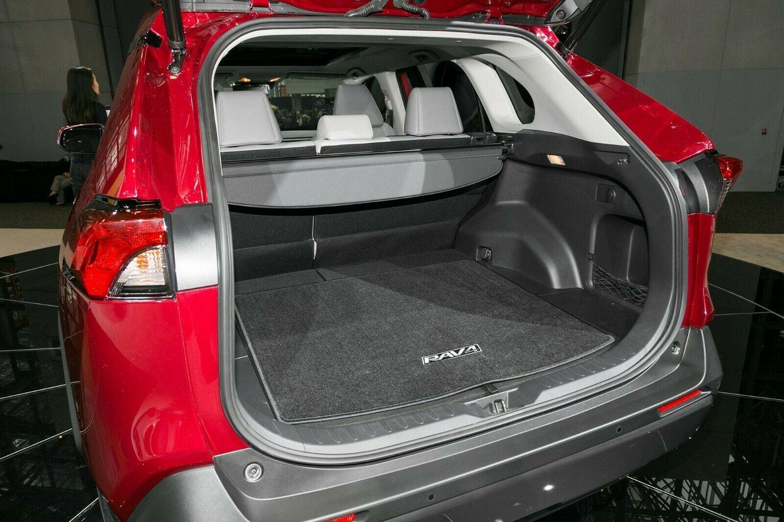 Fits 2019-2020 Toyota RAV4 Luggage Rear Trunk Retractable Tonneau Cargo Cover and Free Net (Black) - Image 3