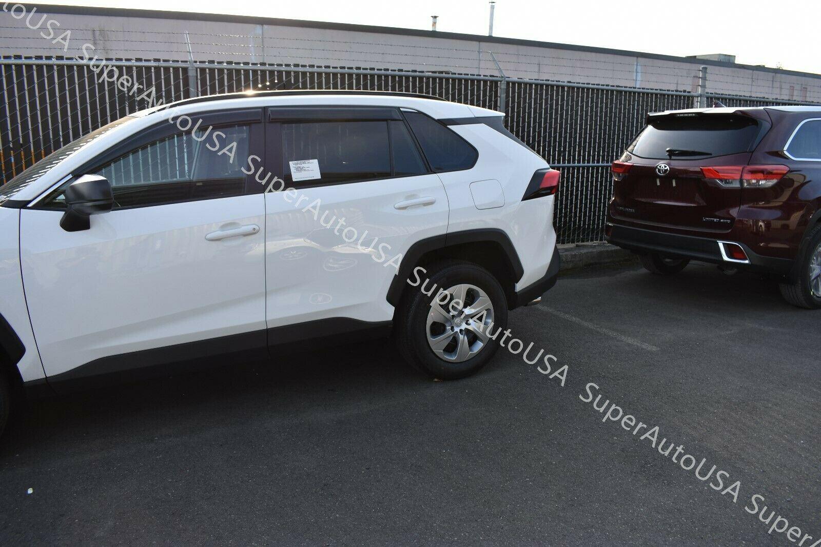 Fit 2019-2025 Toyota RAV4 Out-Channel Vent Window Visors Rain Sun Wind Guards Shade Deflectors - Image 4