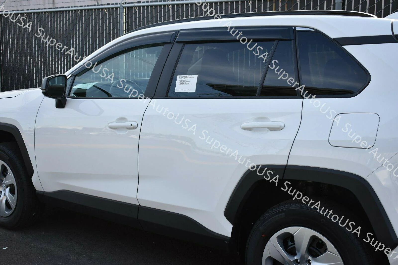 Fit 2019-2025 Toyota RAV4 Out-Channel Vent Window Visors Rain Sun Wind Guards Shade Deflectors - Image 5