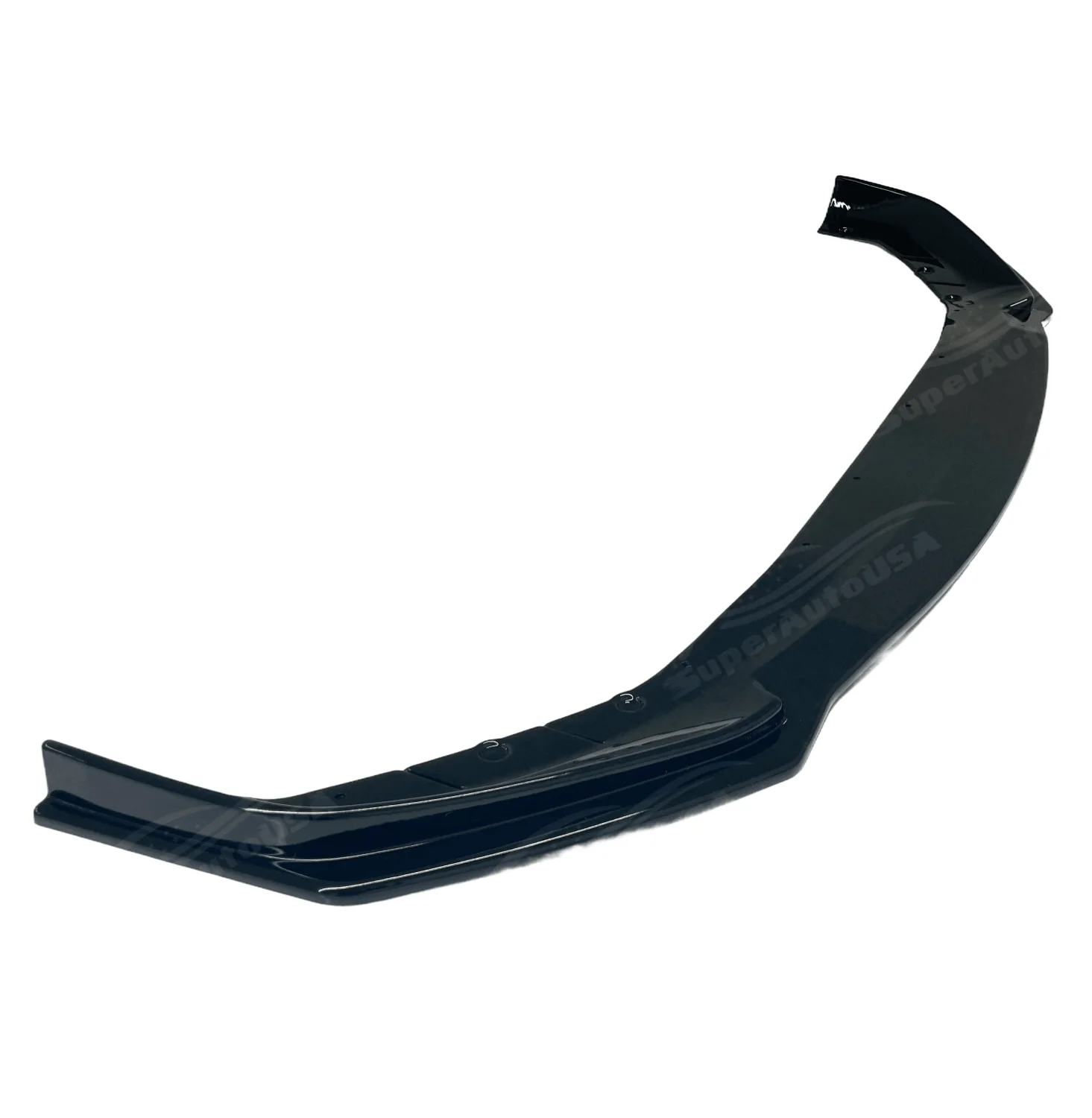 Fit 2017-2020 BMW 5 Series G30 M Sport Gloss Black Front Bumper Lip Spoiler - Image 9