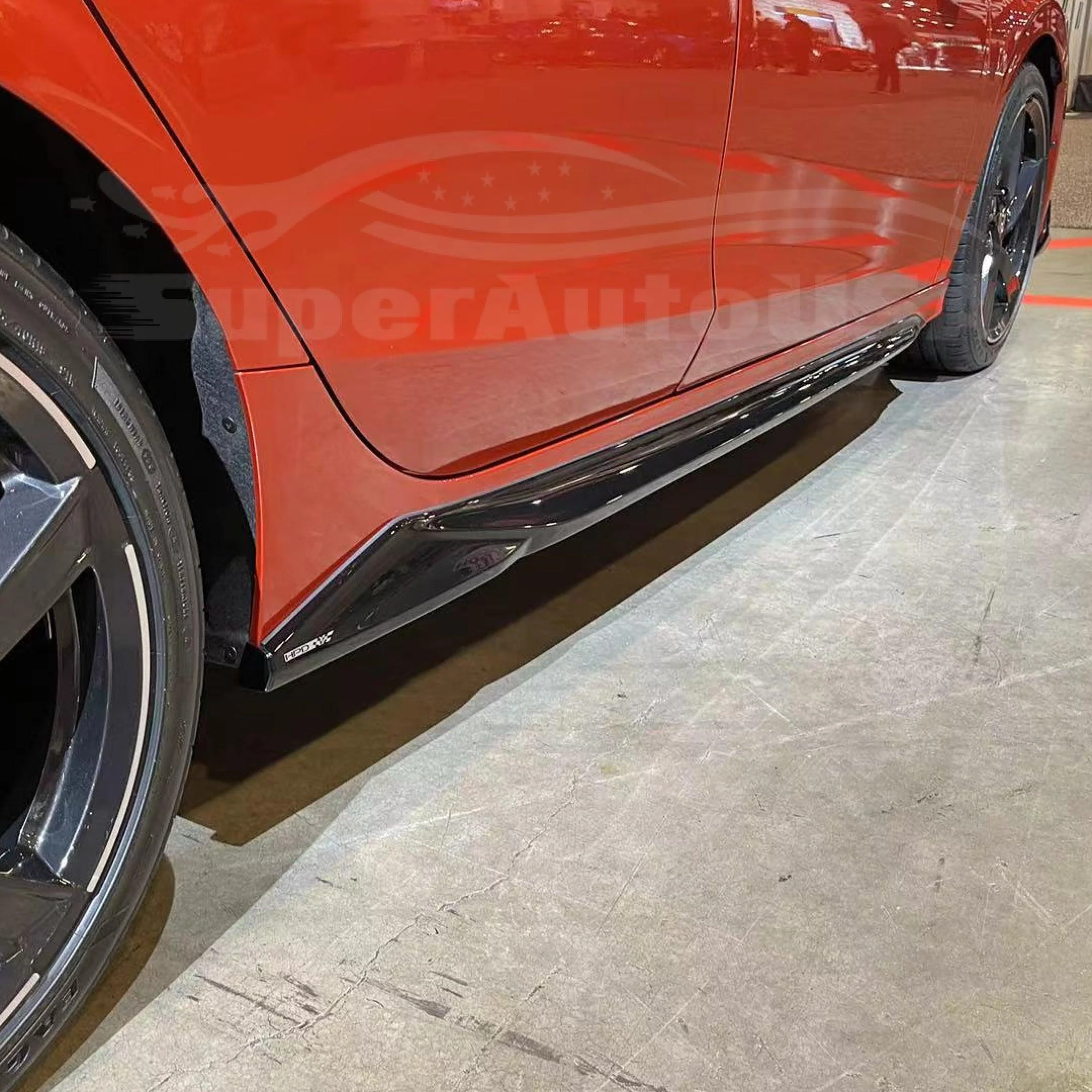 Fit 2022-2023 Honda Civic Side Body Skirt Kit Extensions (Unpainted Black) - Image 3