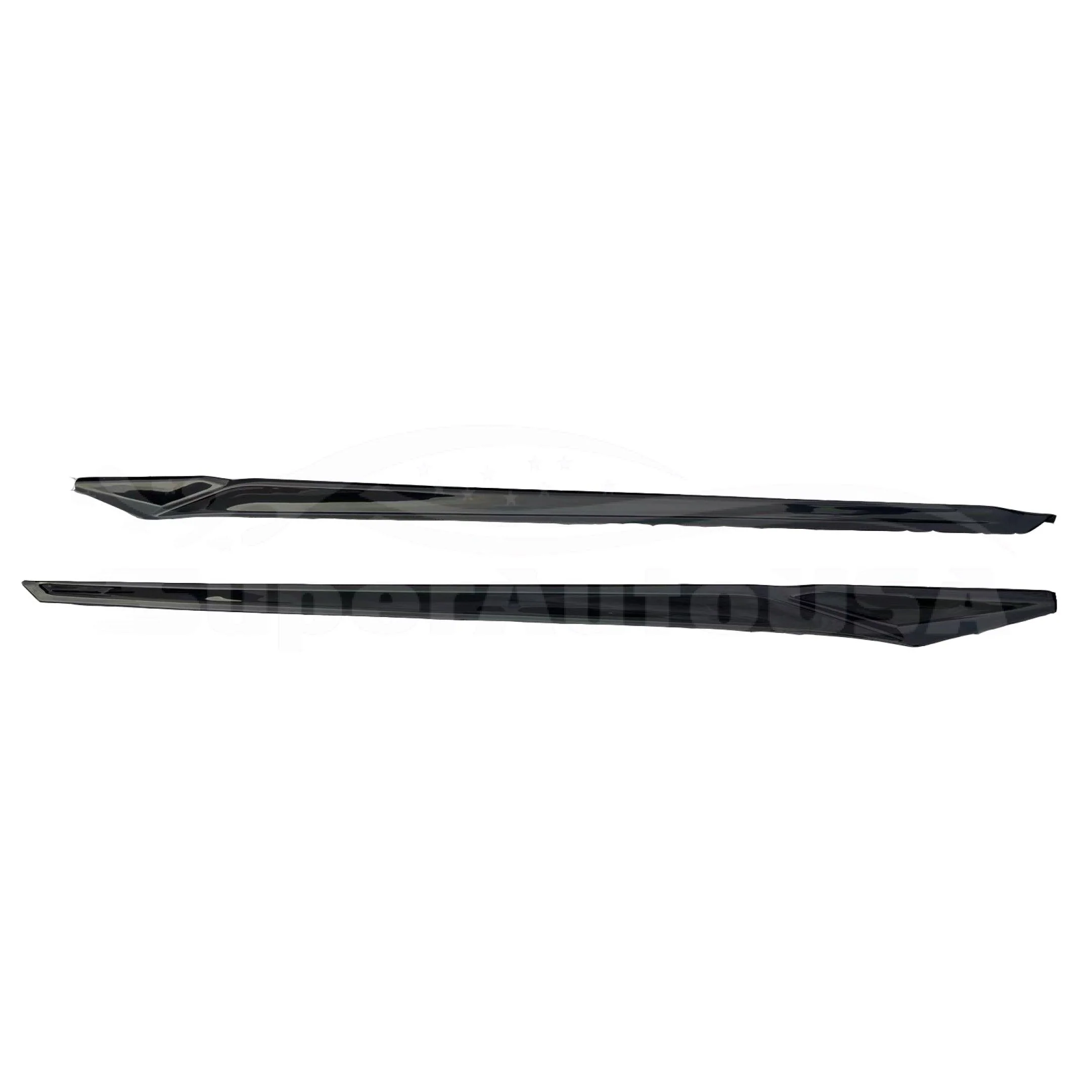Fit 2022-2023 Honda Civic Side Body Skirts Front Corners Trim (Unpainted Black) - Image 6