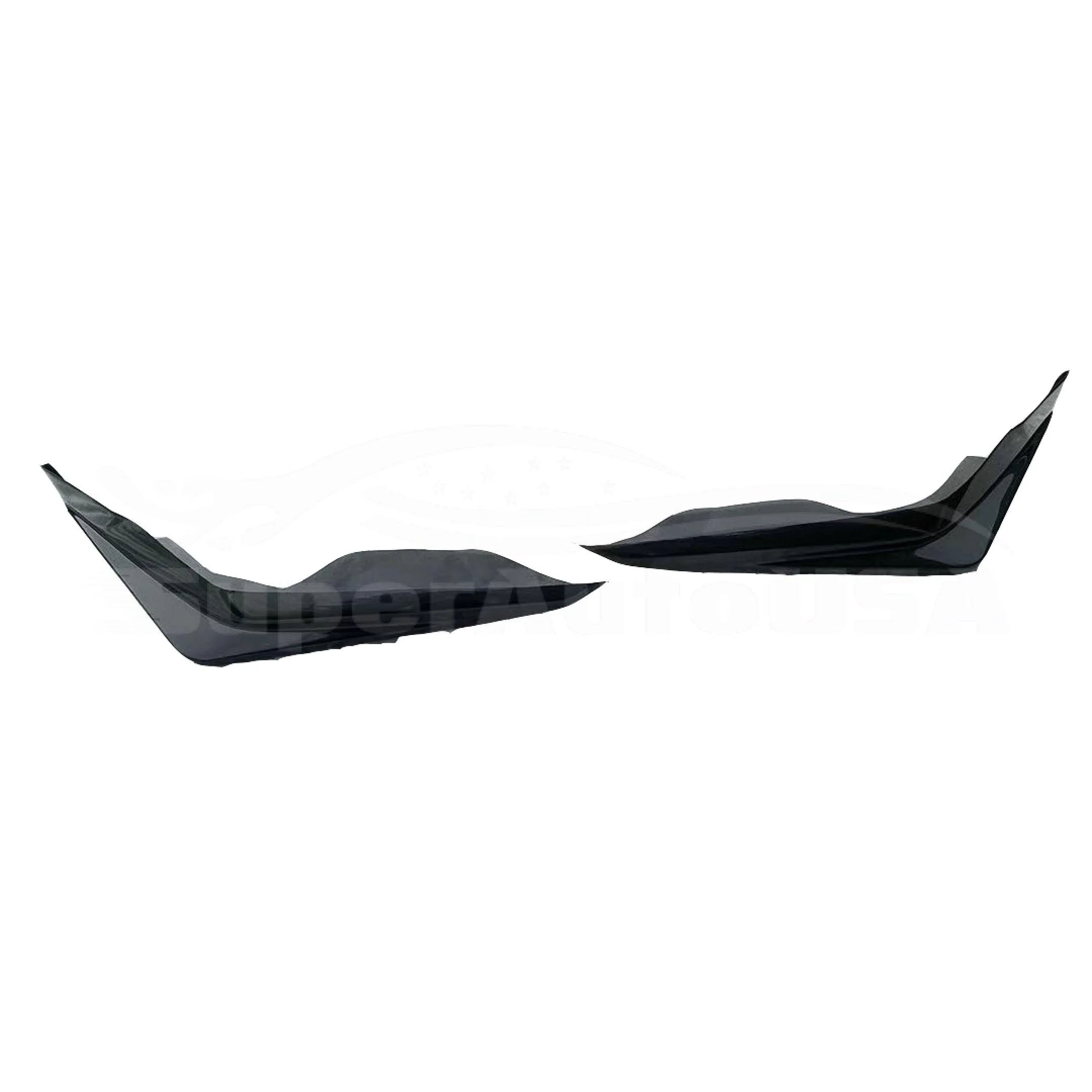 Fit 2022-2023 Honda Civic Side Body Skirts Front Corners Trim (Unpainted Black) - Image 8
