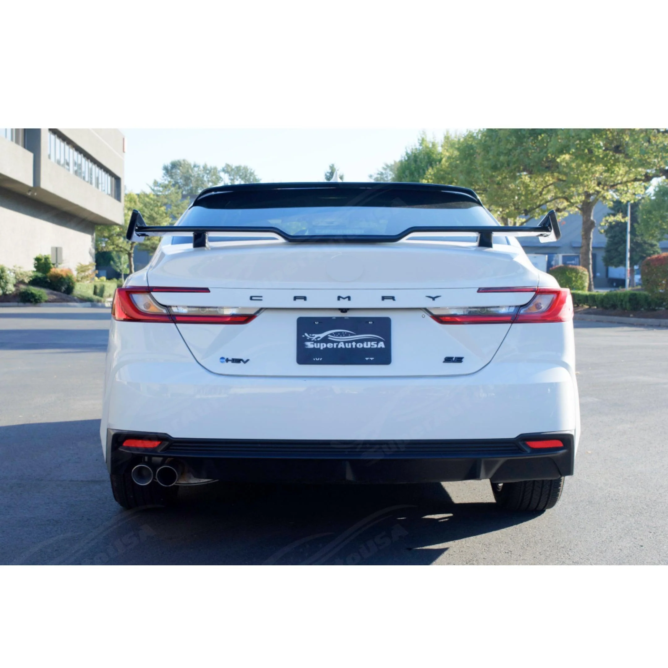 Fit 2025-2027 Toyota Camry Rear Trunk Spoiler ABS Painted (Gloss Black) - Image 4