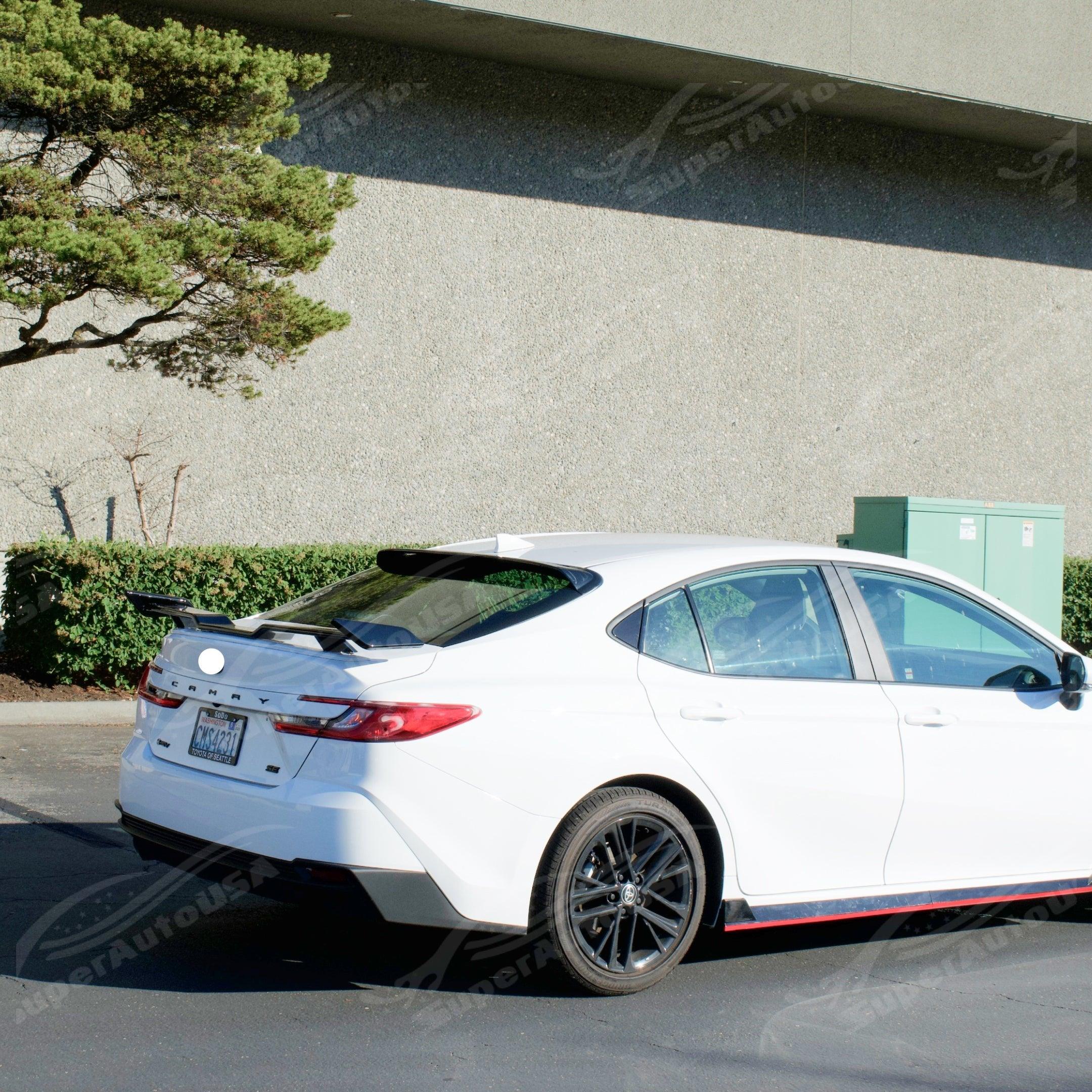 Fit 2025-2027 Toyota Camry Rear Trunk Spoiler ABS Painted (Gloss Black) - Image 8