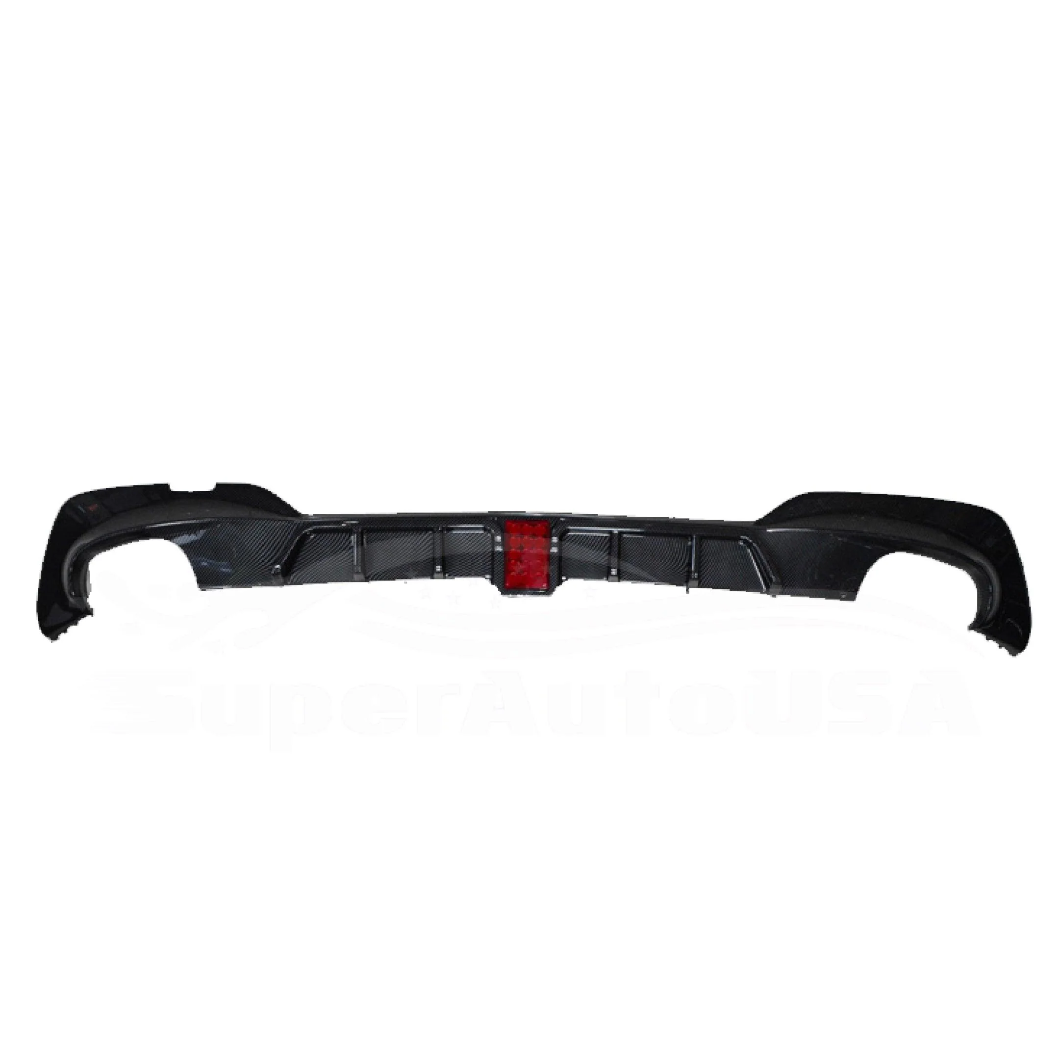 Fit BMW 2019-22 3 Series G20 Carbon Fiber paint Rear Lip Diffuser LED - Image 3