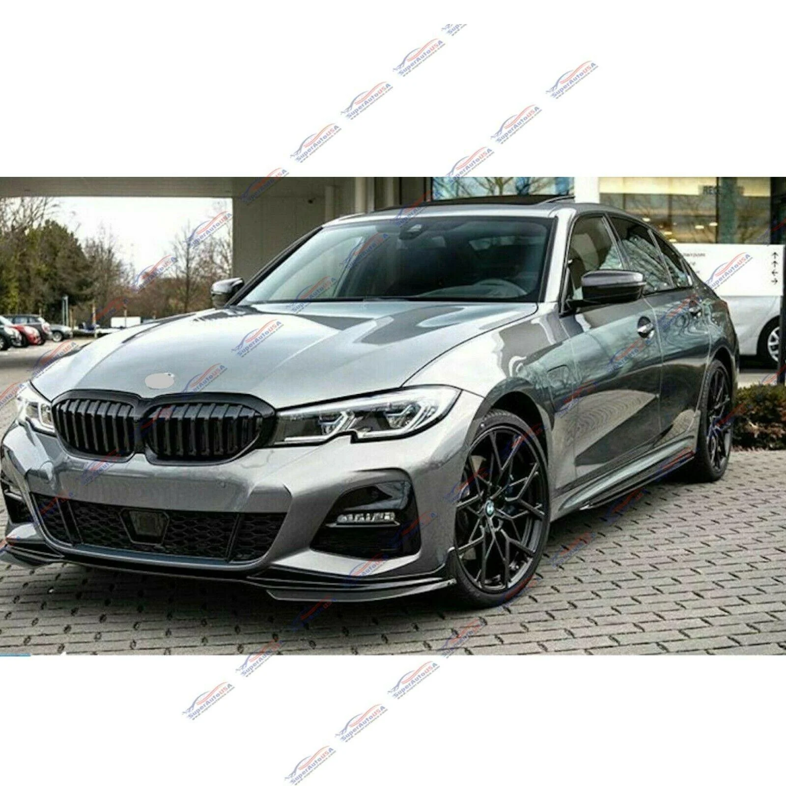 Fit 2019-2022 BMW 3 Series G20 M340i Performance Bumper Style Side Body Skirts (Black) - Image 2
