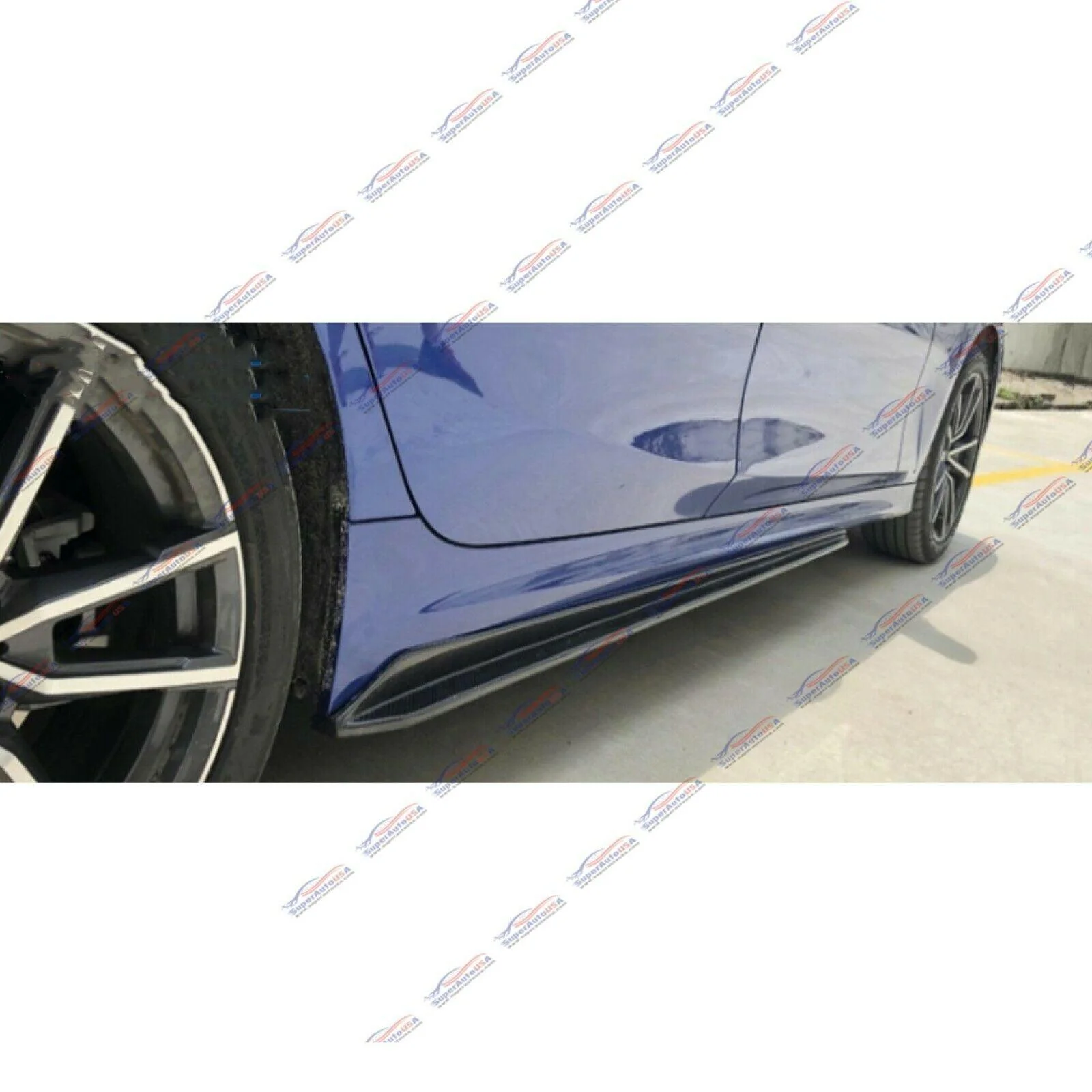 Fit 2019-2022 BMW 3 Series G20 M340i Performance Bumper Style Side Body Skirts (Black) - Image 3