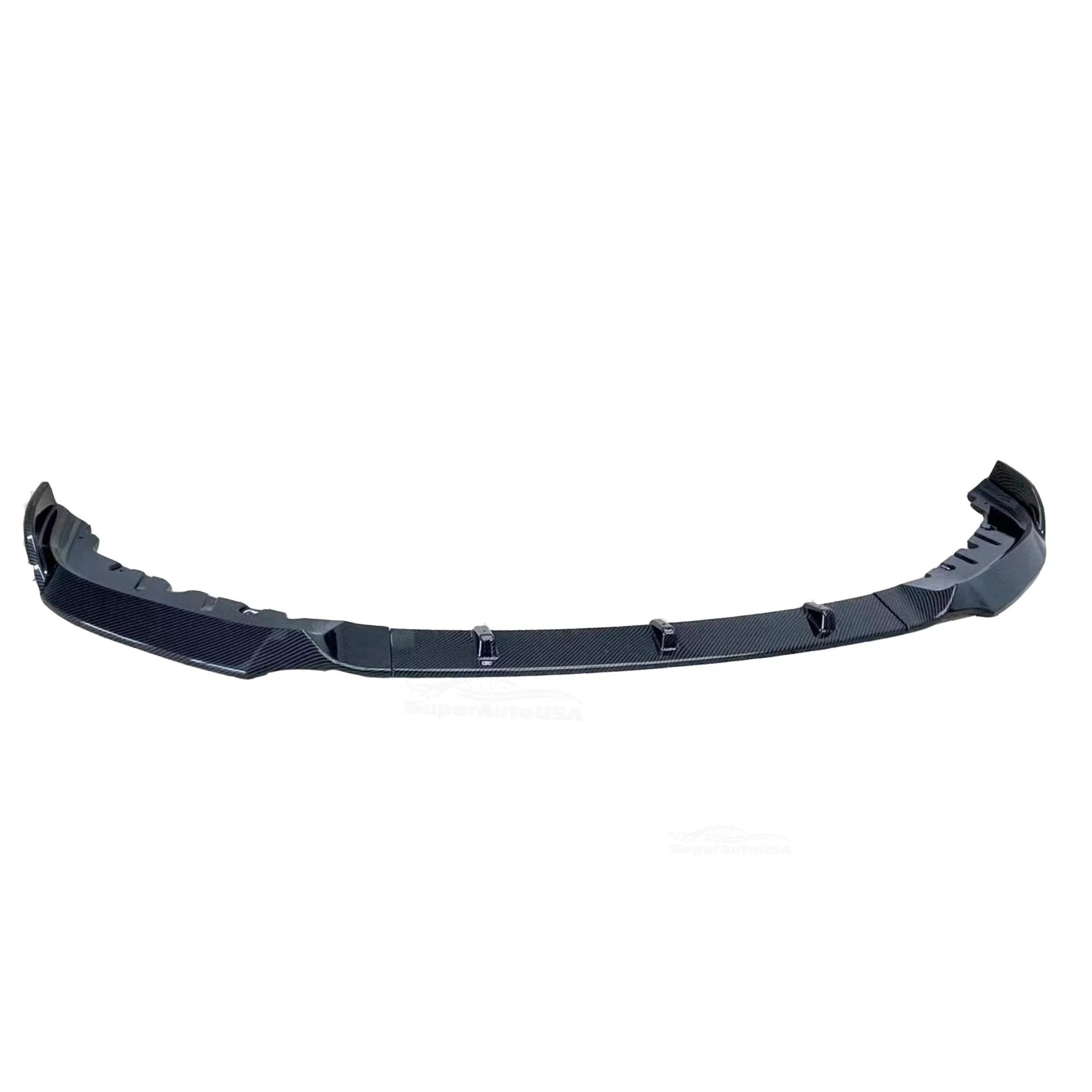 Fit 2019-2021 BMW G30 5 Series Front Bumper Lip Spoiler (Carbon Fiber Print) - Image 3