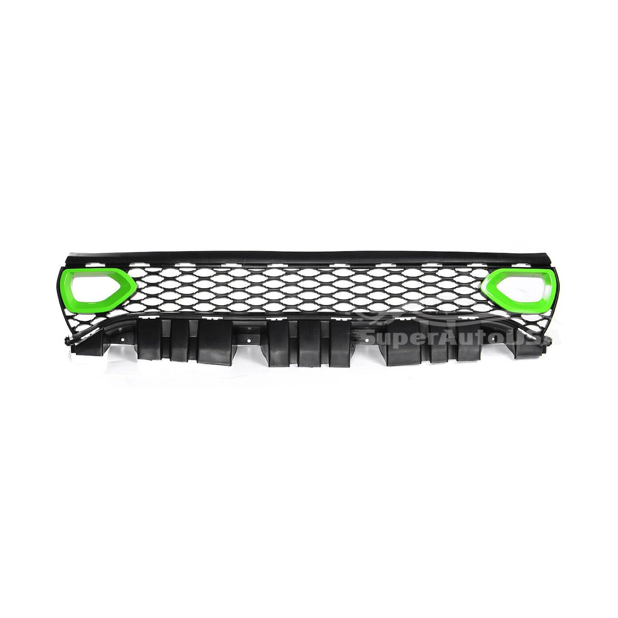 Fits 2015-2020 Dodge Charger SRT Scat Pack Front Grille Dual Inlets Air Bezel (Green) - Image 3