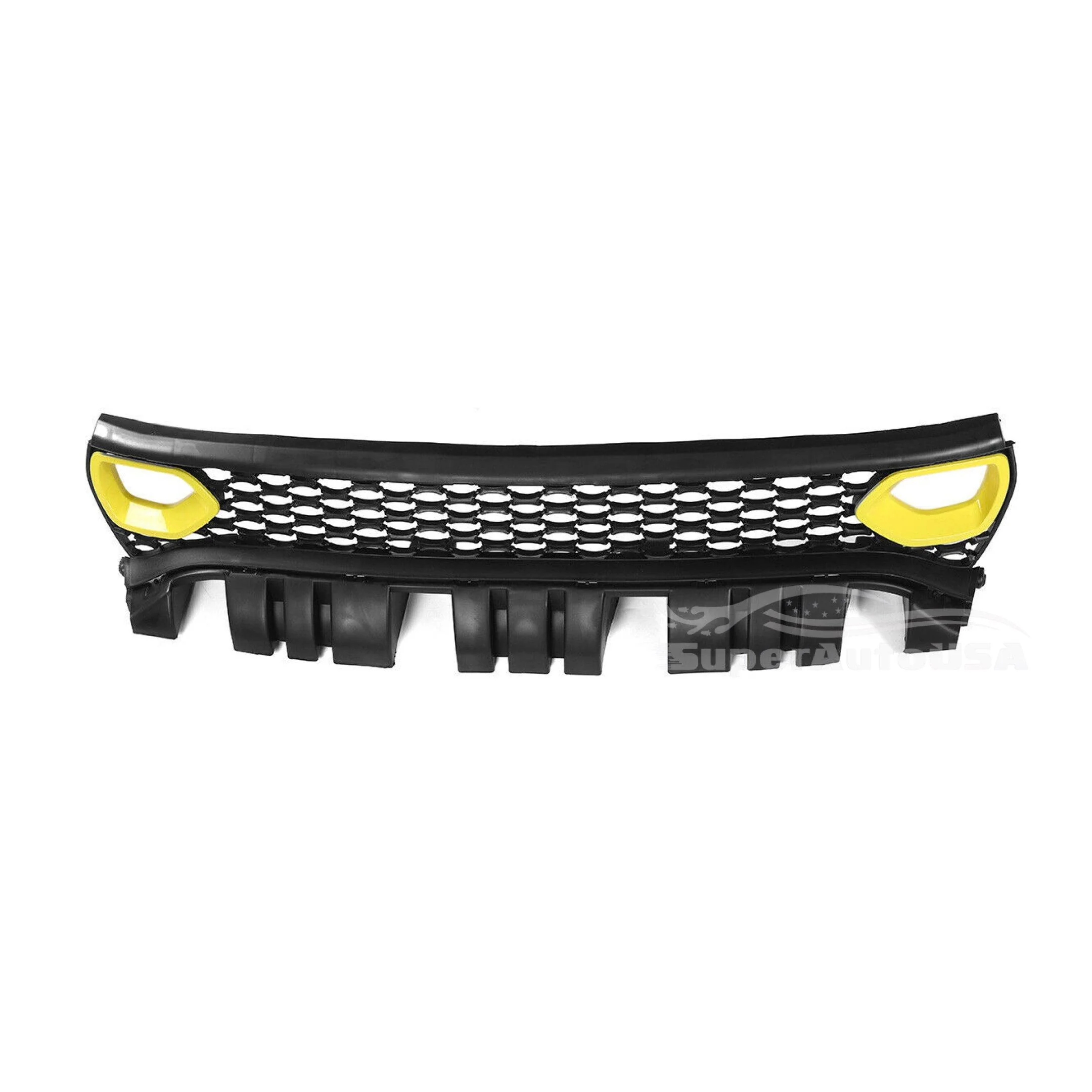 Fits 2015-2020 Dodge Charger SRT Scat Pack Front Grille Dual Inlets Air Bezel (Yellow) - Image 3