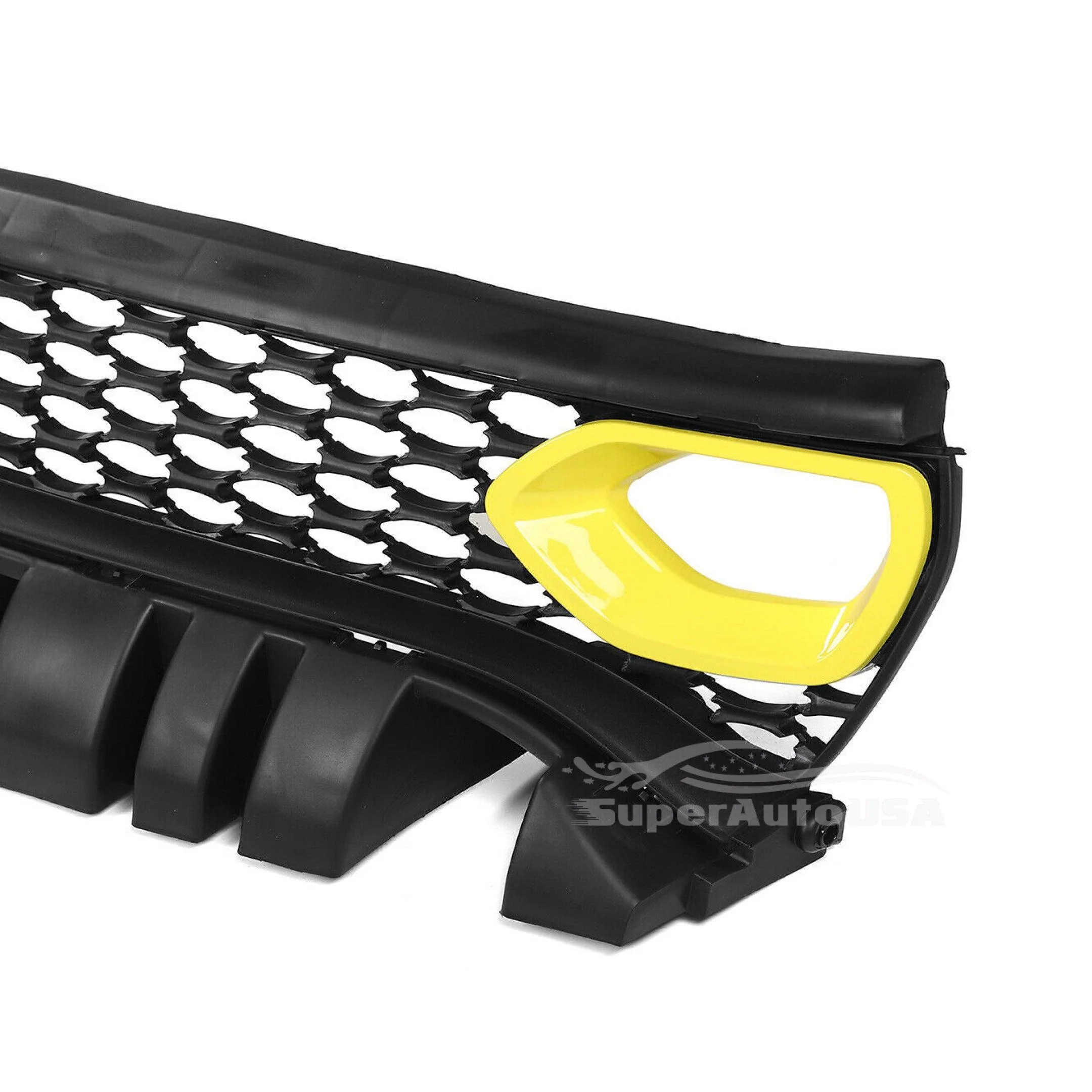 Fits 2015-2020 Dodge Charger SRT Scat Pack Front Grille Dual Inlets Air Bezel (Yellow) - Image 4