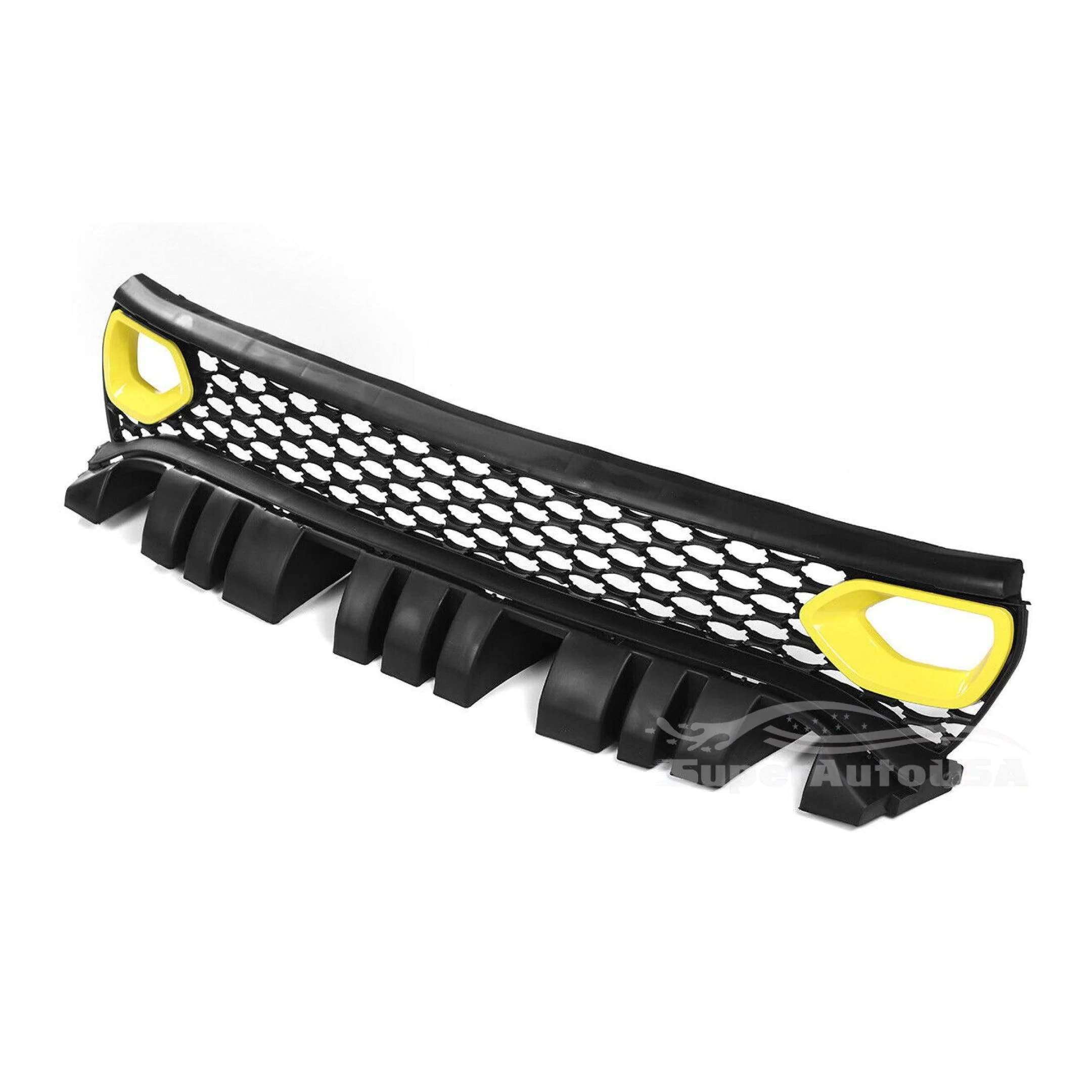 Fits 2015-2020 Dodge Charger SRT Scat Pack Front Grille Dual Inlets Air Bezel (Yellow) - Image 5