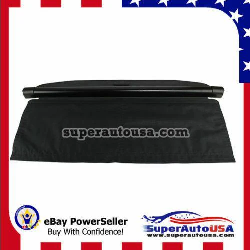Fits 2008-2015 SMART Fortwo Rear Trunk Retractable Tonneau Cargo Cover (Black) - Image 6