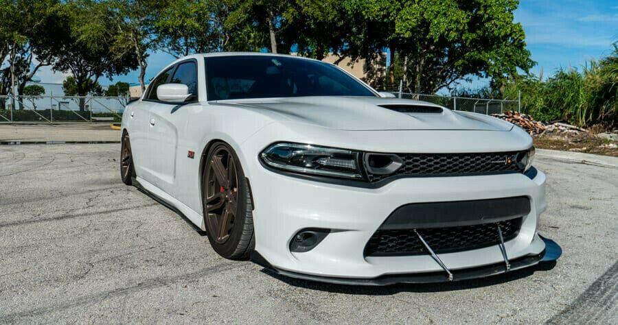 Fit 2011-2025 Dodge Charger SRT Style Side Skirts Extension kit (Unpainted Matte Black) - Image 5