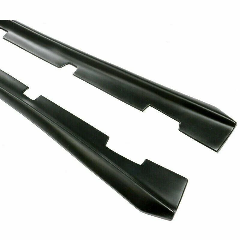 Fit 2011-2021 Dodge Charger Side Skirts Extension Body Kit (Unpainted Matte Black) - Image 4