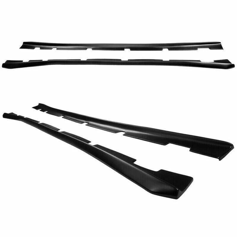 Fit 2011-2021 Dodge Charger Side Skirts Extension Body Kit (Unpainted Matte Black) - Image 7