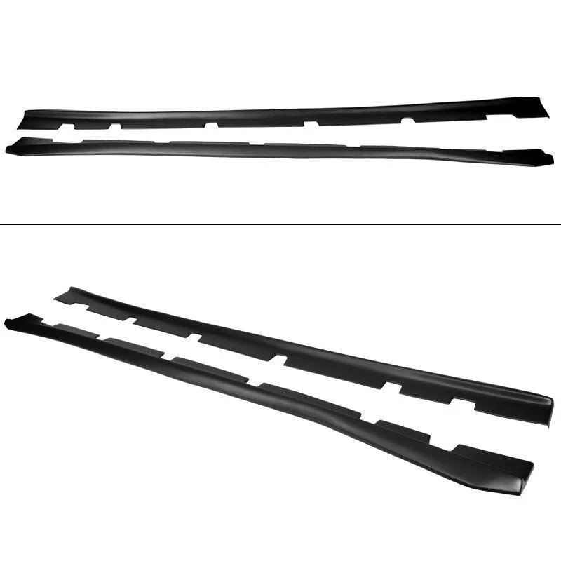 Fit 2011-2021 Dodge Charger Side Skirts Extension Body Kit (Unpainted Matte Black) - Image 8