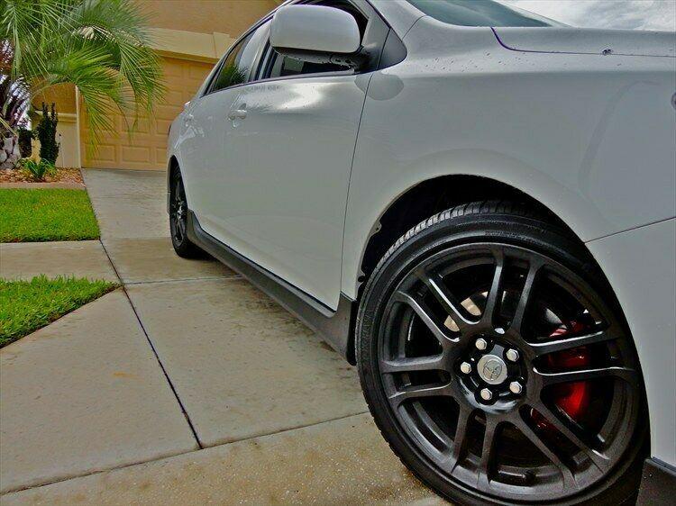 Fit 2014-2019 Toyota Corolla Side Skirts Body Kits (Unpainted Matte Black) - Image 2