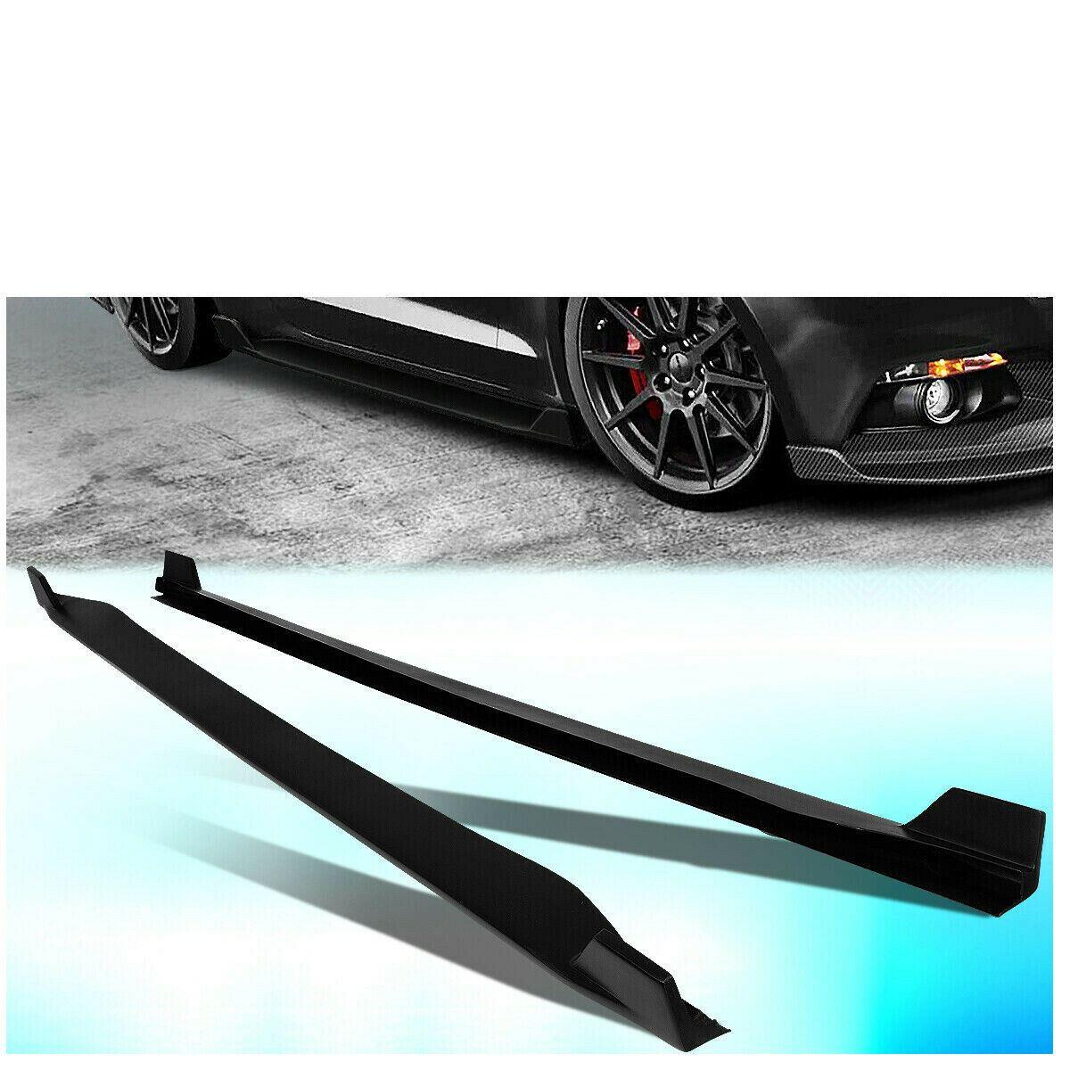 Fit 2015-2020 Ford Mustang Side Skirts Underboard Extension Panel Body Kit - Image 3