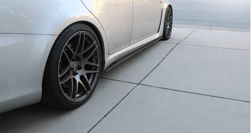 Fit 2016-2020 Lexus GS GSF Sports Side Skirts pair Body Kit Black PP VIP - Image 3