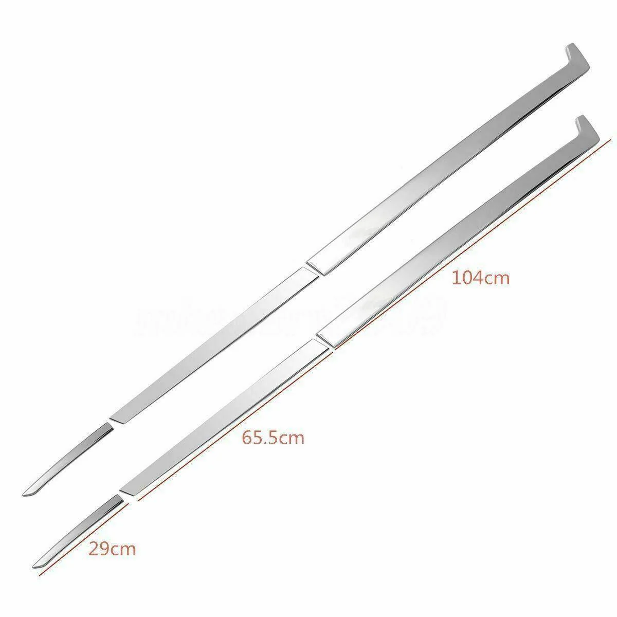 Fit 2017-2019 Honda CRV Side Door Moldings Trim Cover (Chrome, 8 pcs) - Image 9