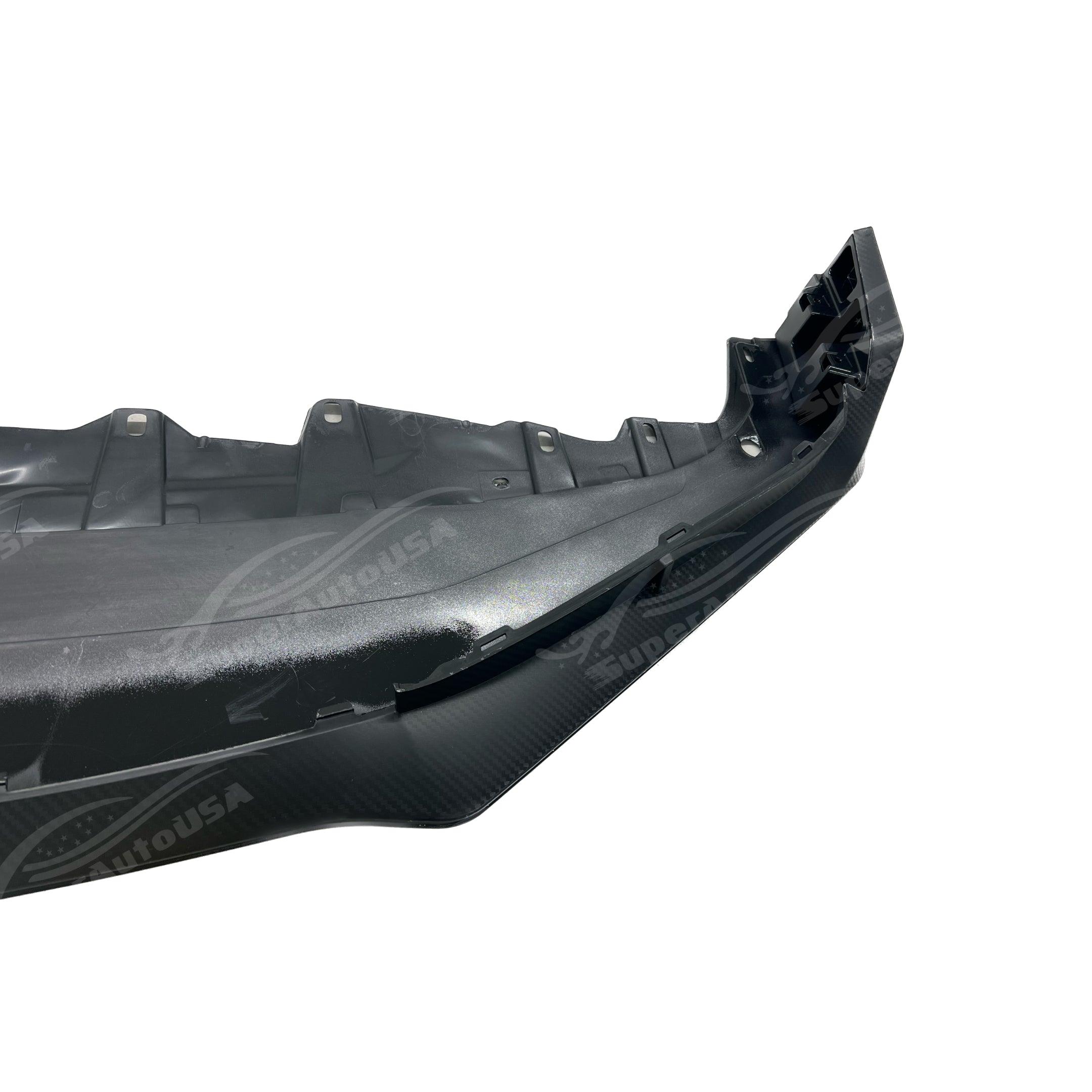 Fit for 2017-2021 Honda Civic Type R FK8 Hatchback Matte Black Carbon Pattern Front Bumper Lip - Image 5