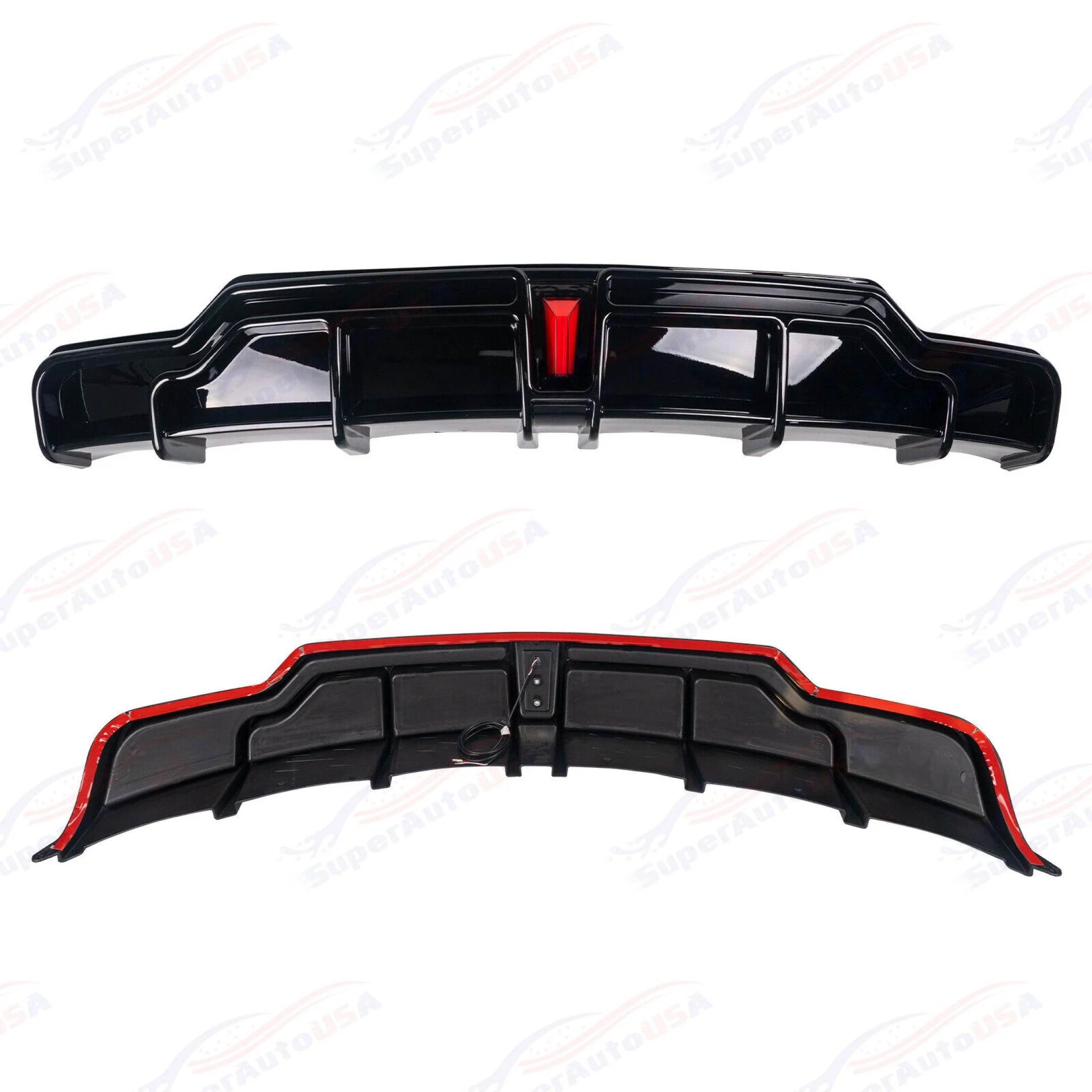 Rear Diffuser - LED Light Fits Tesla Model 3 Performance 2017-2024 - Image 4