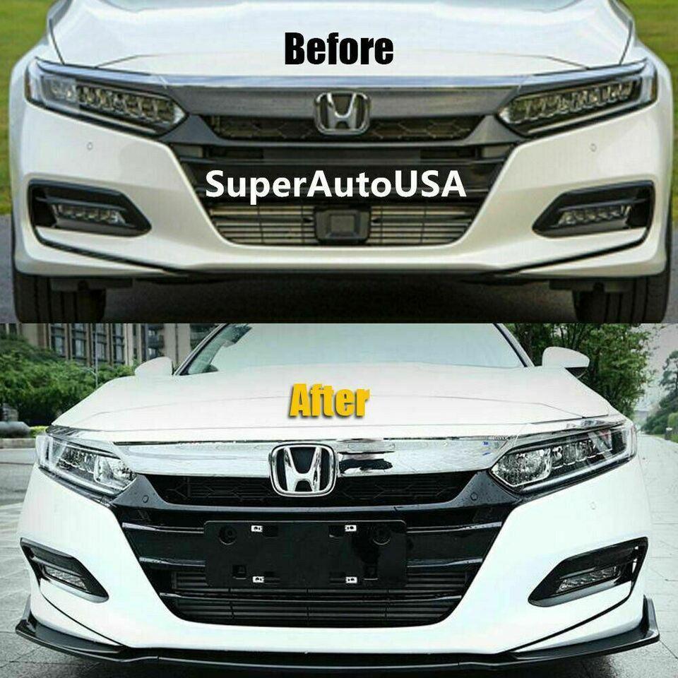 Front Splitter Lip Spoiler Fits 2018- 2020 Honda Accord 4Dr Sedan - Image 6