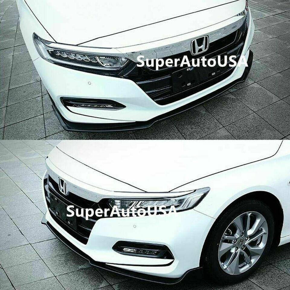 Front Splitter Lip Spoiler Fits 2018- 2020 Honda Accord 4Dr Sedan - Image 7