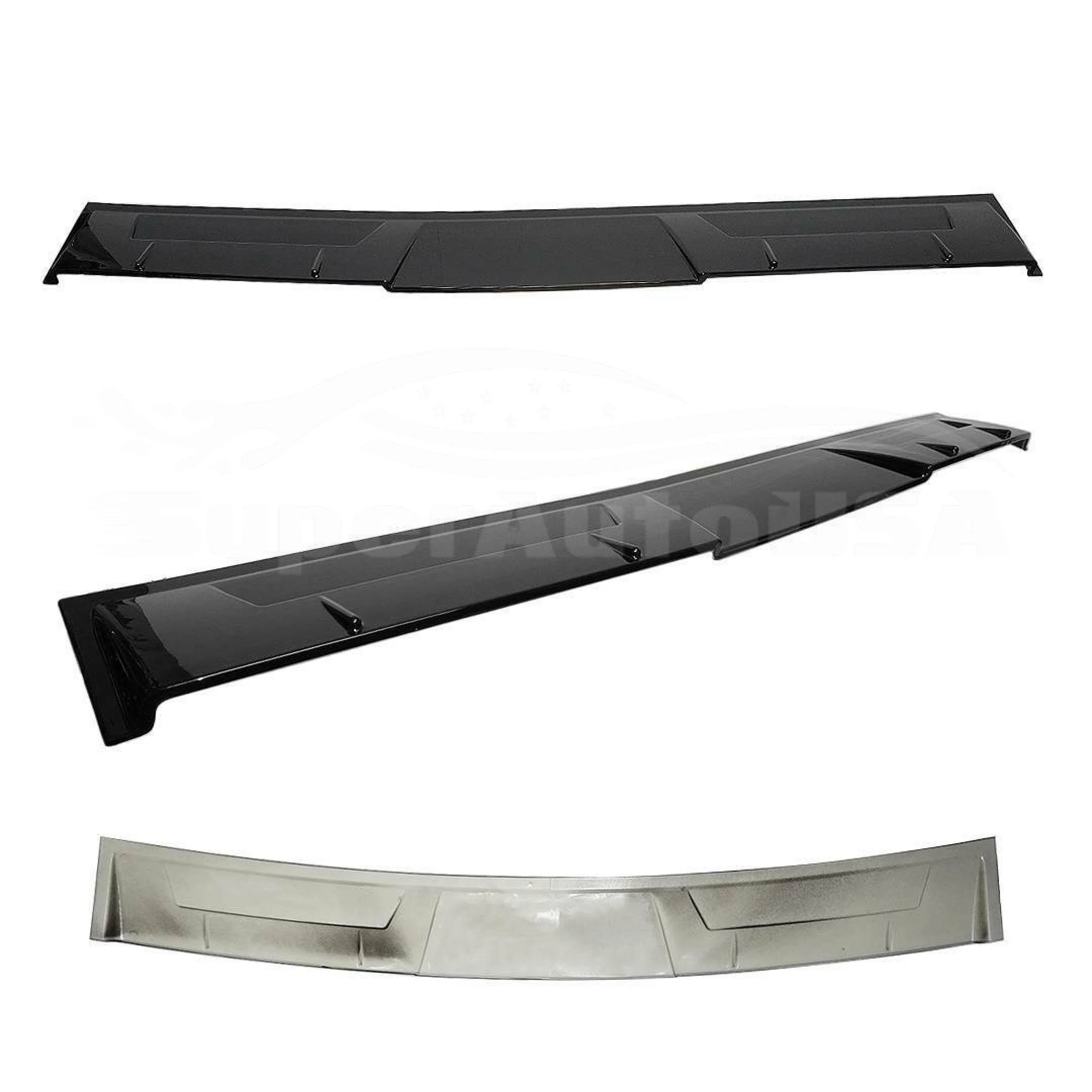 Fit 2018-2023 Honda Accord Rear Window Visor Roof Spoiler Wing (Gloss Black) - Image 7