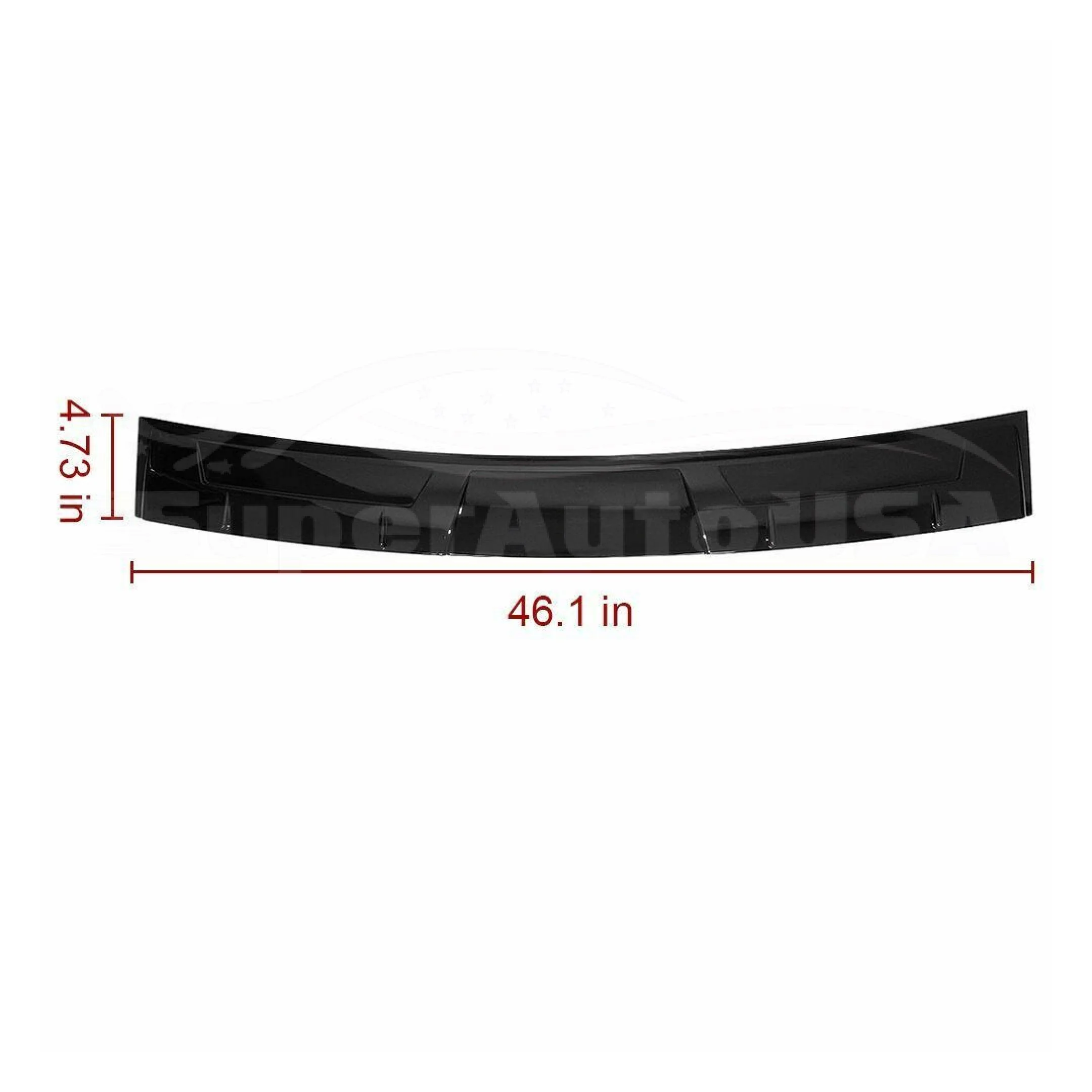 Fit 2018-2023 Honda Accord Rear Window Visor Roof Spoiler Wing (Gloss Black) - Image 8
