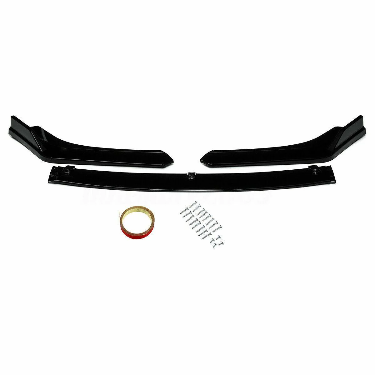 Fit 2020-2024 NISSAN Sentra FRONT BUMPER LIP SPOILER SPLITTER (Gloss Black) - Image 9