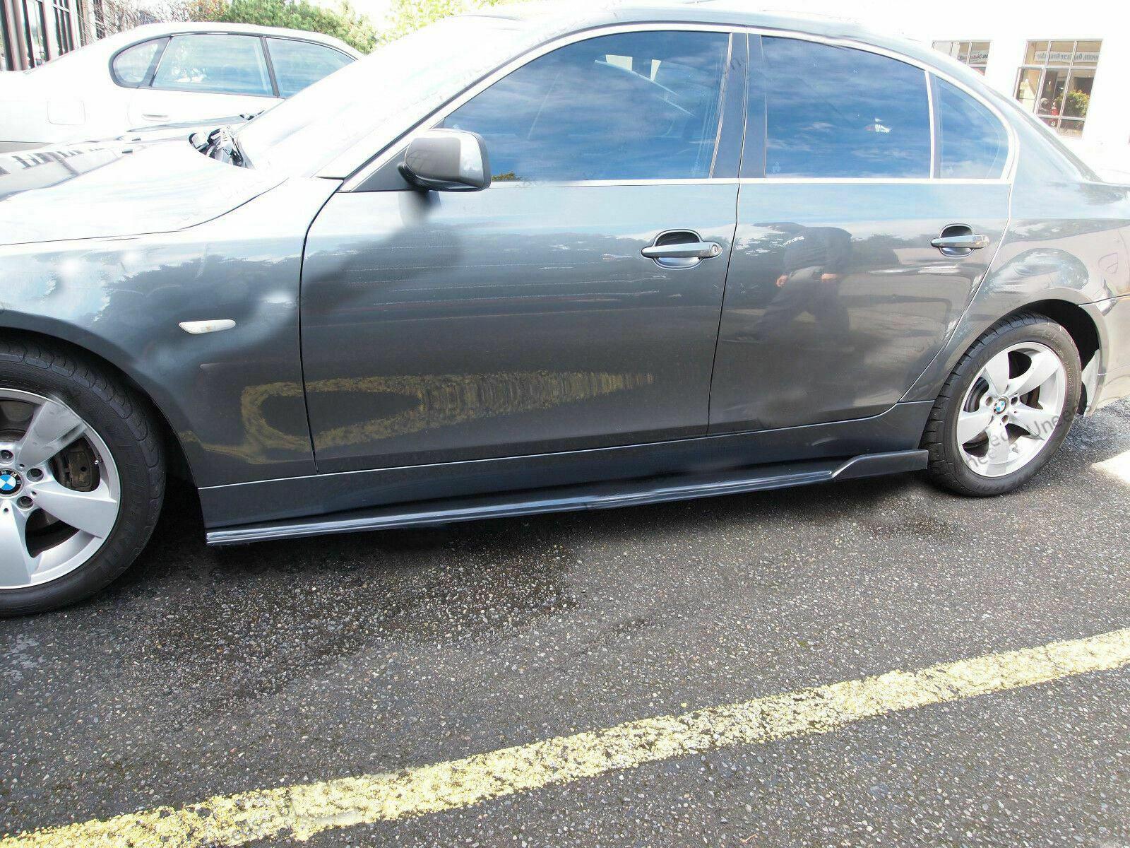 Fit BMW 5-Series F10 G30 Bottom body Line Style Flat Side Skirt Rocker Extensions - Image 2