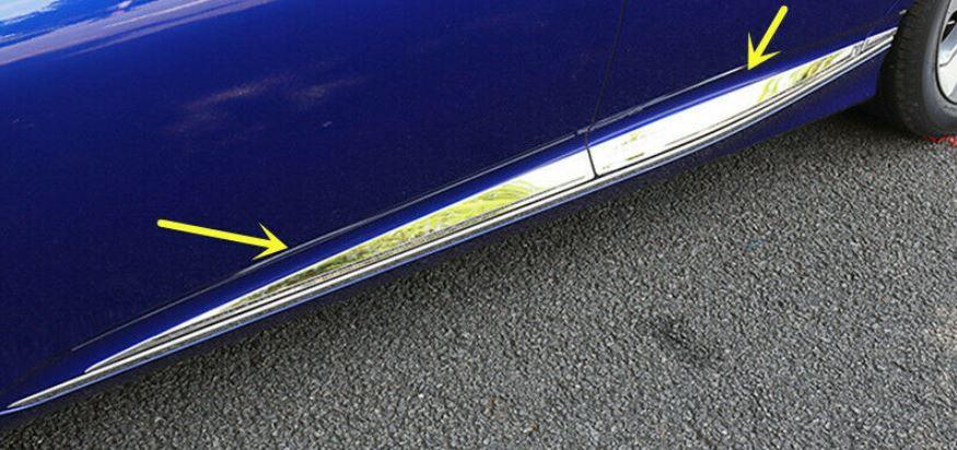 Fit 2018-2023 Honda Accord Stainless Steel Side Body Door Molding Trim (Chrome, 6 pcs) - Image 2