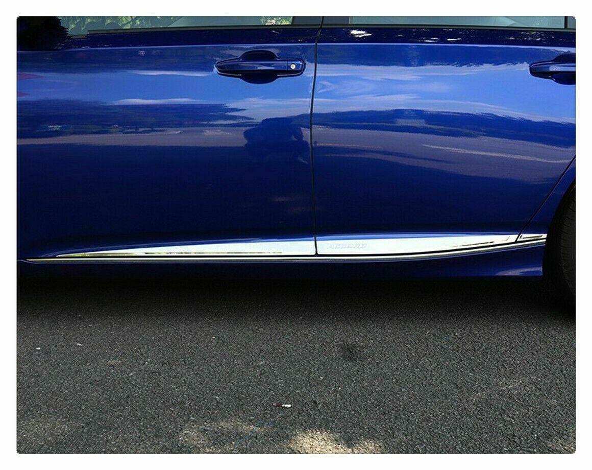 Fit 2018-2023 Honda Accord Stainless Steel Side Body Door Molding Trim (Chrome, 6 pcs) - Image 3