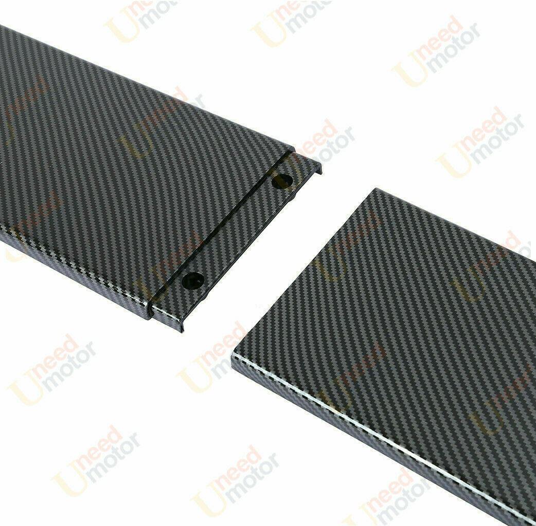 Fit Honda Accord 86.6" Side Body Skirt with Extensions Spoiler (Carbon Fiber Style) - Image 8