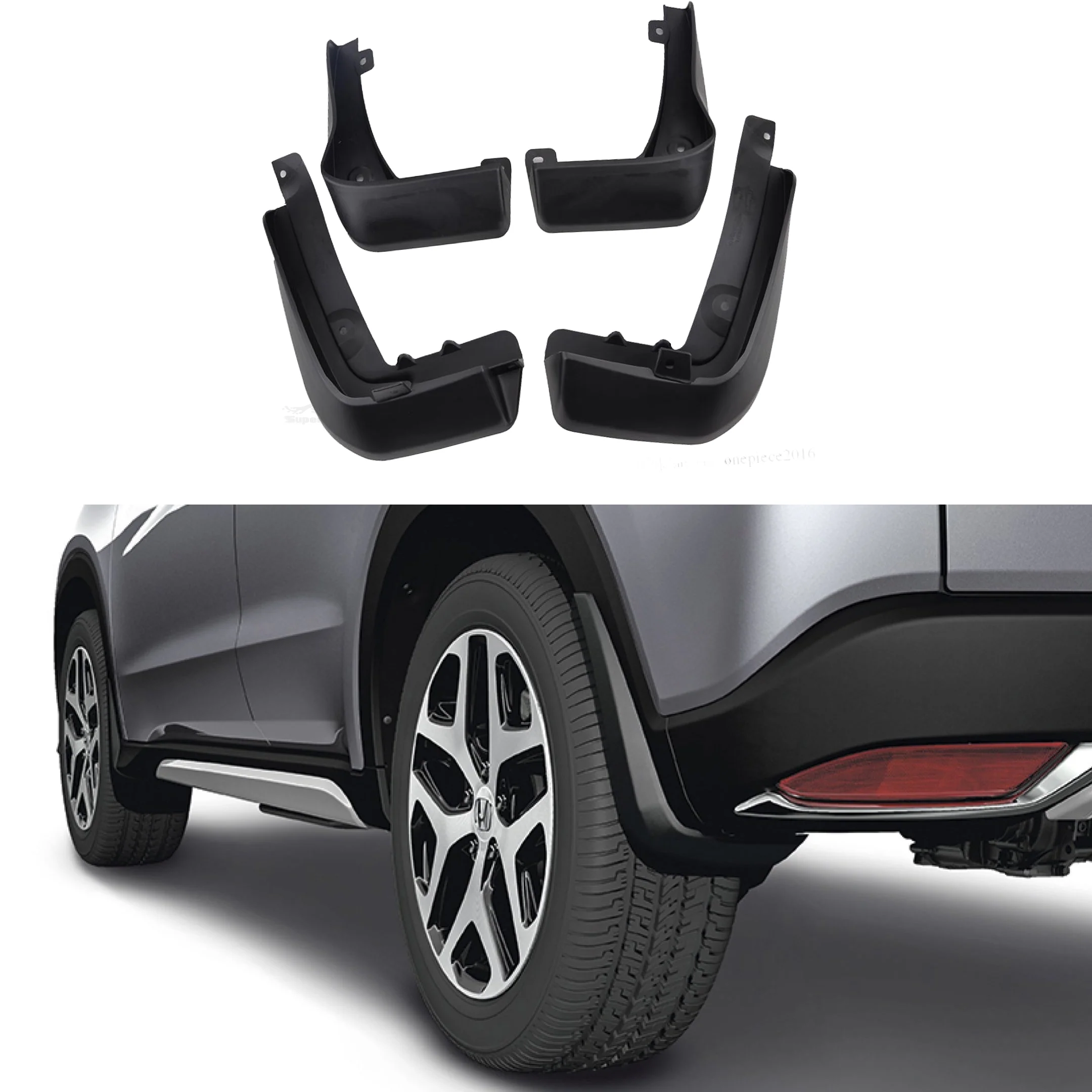 Fit 2014-2021 Honda HRV HR-V Mud Flaps Splash Guards Mudguards Fender Black