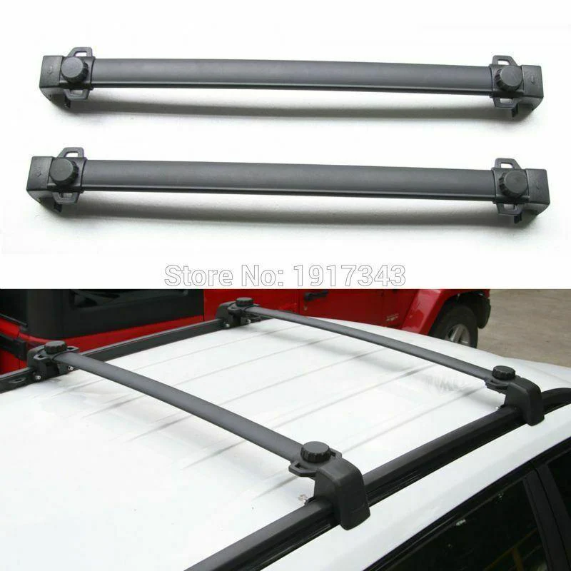 Fit 2017-2020 Jeep Compass Cross Bar Baggage Roof Rack OE Style Crossbars - Image 7