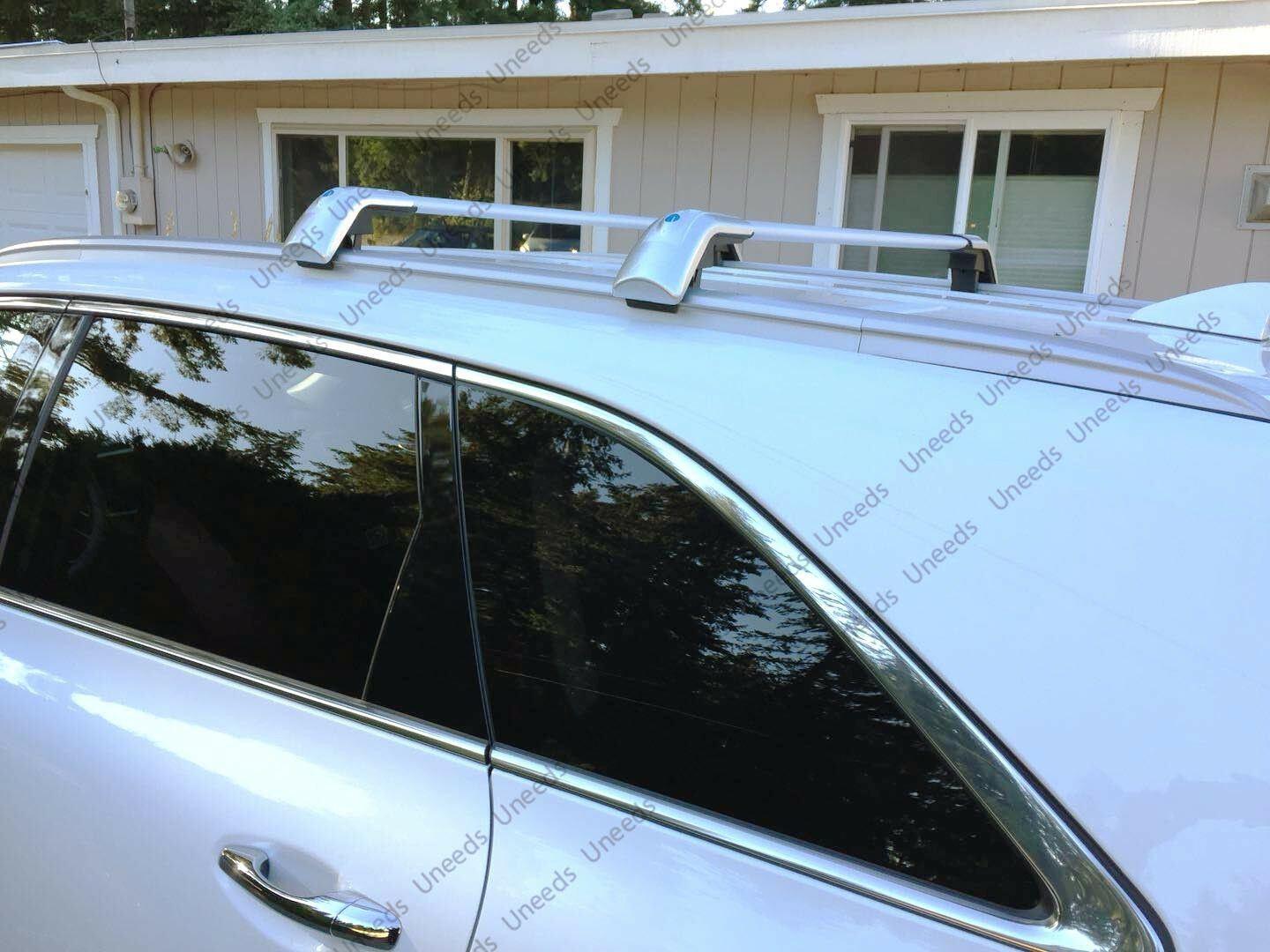 Fit 2016-2019 Lincoln MKX Sliver Roof Rack Crossbar Luggage Carrier - Image 5